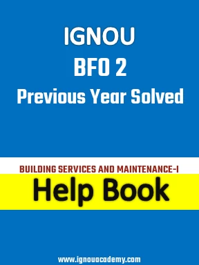 IGNOU BFO 2 Previous Year Solved Question Paper